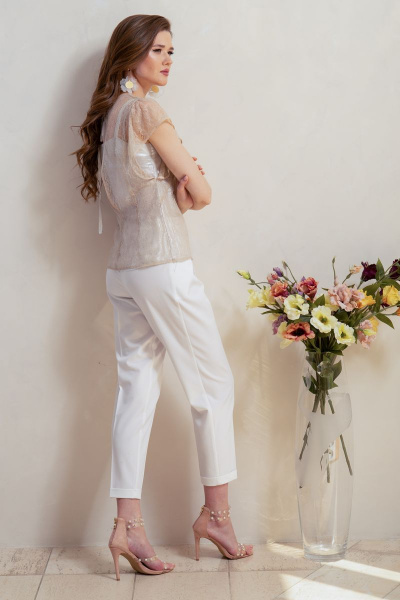 Блуза Condra 16131 бежевый - фото 6