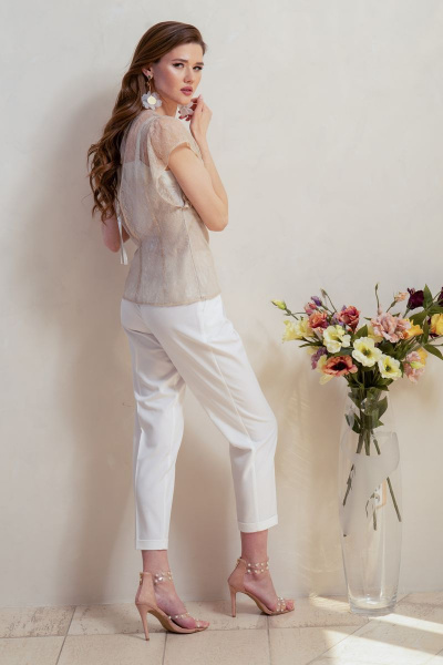 Блуза Condra 16131 бежевый - фото 5