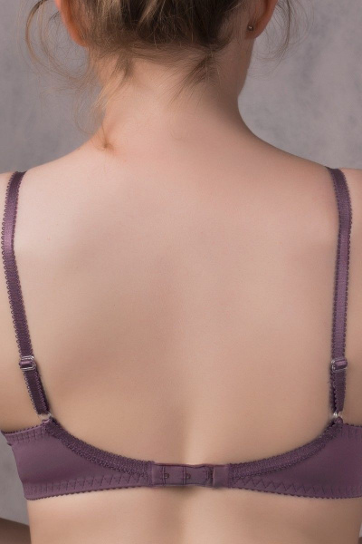 Бюстгальтер эластичное кружева и трикотаж для ежедневной носки Verally 2034-3 крокус - фото 2