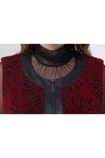 Жилет БелЭкспози 374 красно-черный - фото 3