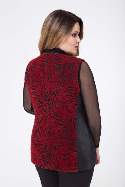 Жилет БелЭкспози 374 красно-черный - фото 2