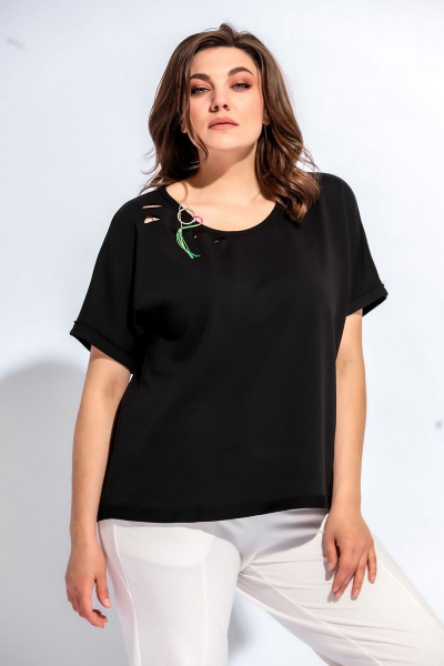 Блуза BegiModa 4003 черный - фото 3