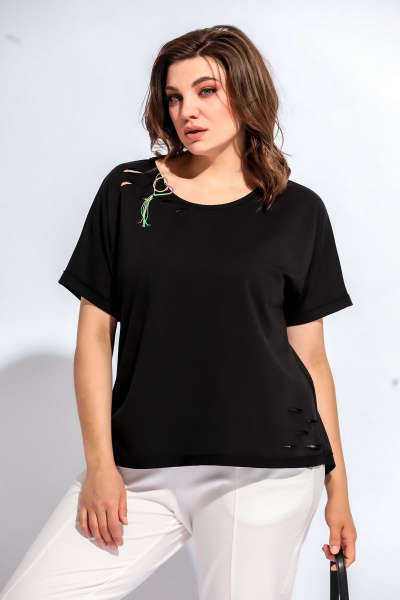 Блуза BegiModa 4003 черный - фото 2