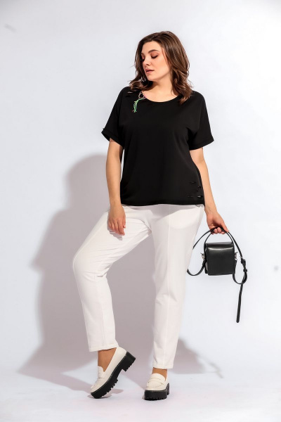 Блуза BegiModa 4003 черный - фото 7