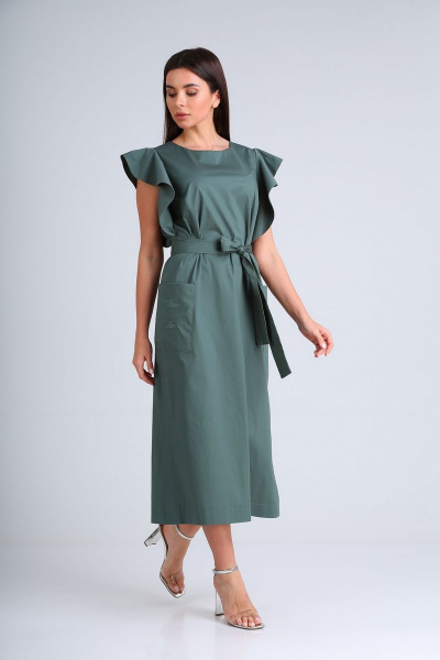 Платье Диомант 1678 зеленый - фото 3