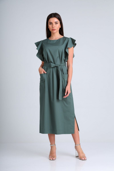 Платье Диомант 1678 зеленый - фото 2