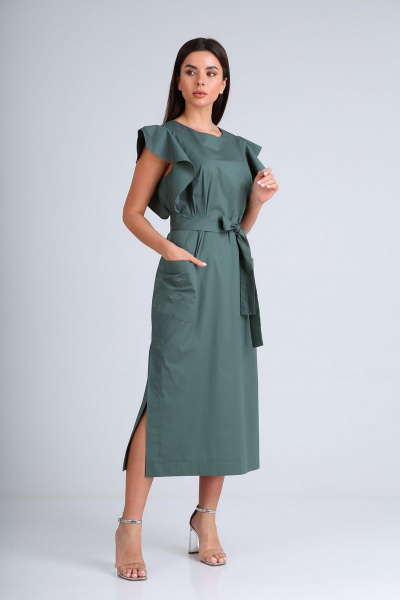Платье Диомант 1678 зеленый - фото 1