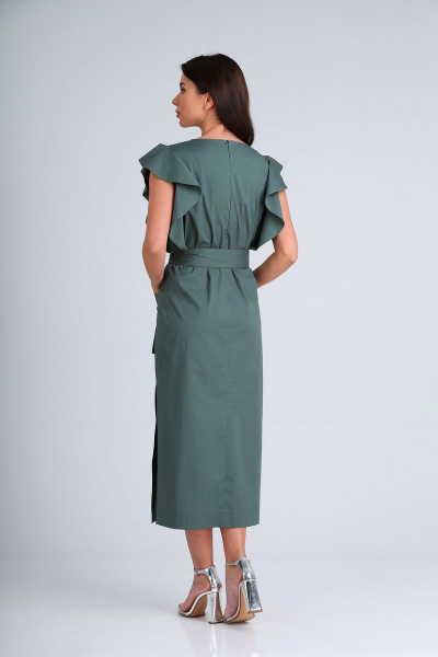 Платье Диомант 1678 зеленый - фото 4