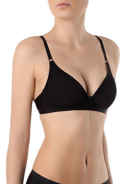 Черный трикотажный бюстгальтер DAY BY DAY без каркаса CONTE DAY_BY_DAY_RB7102 черный - фото 2