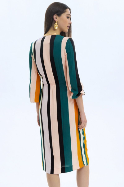 Платье LaVeLa L1940 полоска_цветная - фото 2