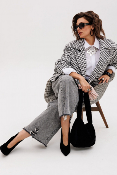 Жакет Anelli 1469 серый_туман - фото 6