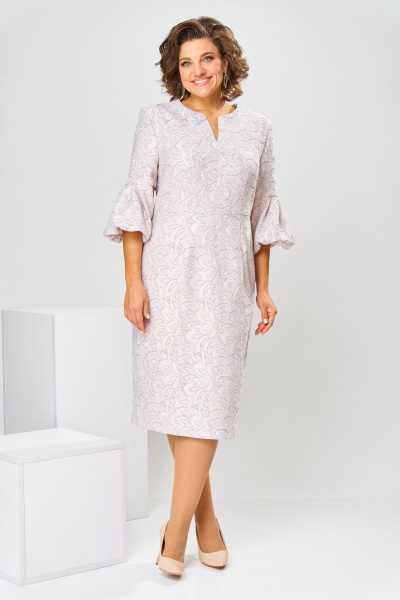 Платье Romanovich Style 1-2809 пудровый - фото 3