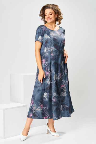 Жакет, платье Romanovich Style 3-2800Д белый/графит - фото 10