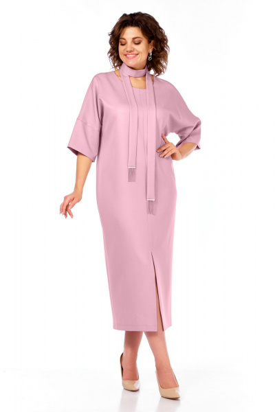 Платье БагираАнТа 1046 розовый - фото 2