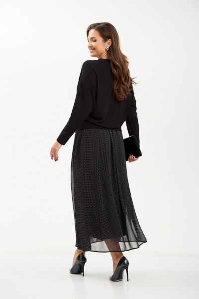 Джемпер, юбка TVIN 7880 черный - фото 4