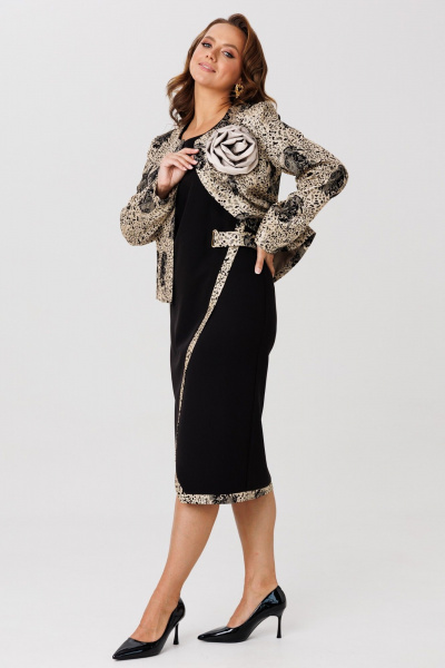 Жакет, платье Mubliz 272 золото-черный - фото 13