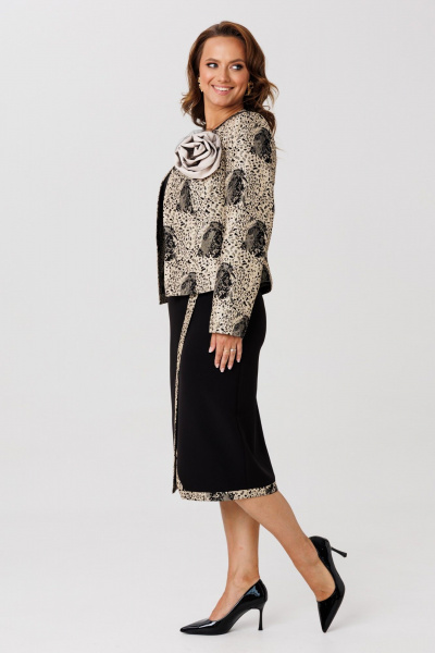 Жакет, платье Mubliz 272 золото-черный - фото 11