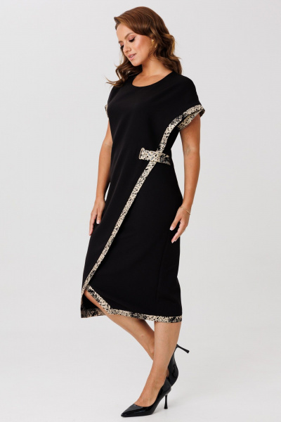 Жакет, платье Mubliz 272 золото-черный - фото 6