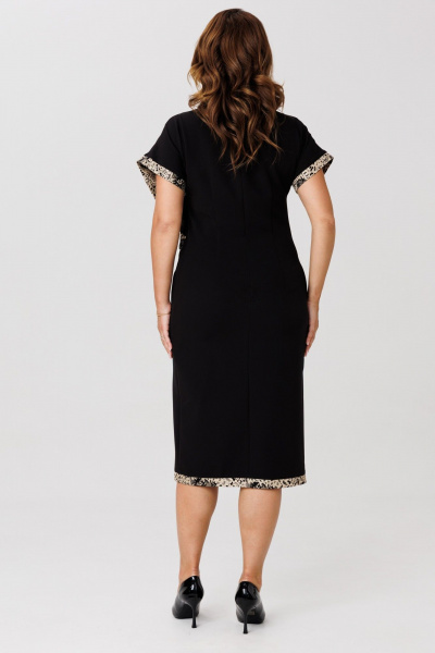 Жакет, платье Mubliz 272 бежевый-черный - фото 11