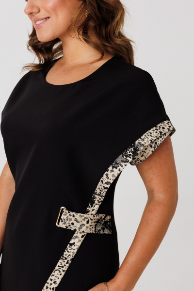 Жакет, платье Mubliz 272 бежевый-черный - фото 8