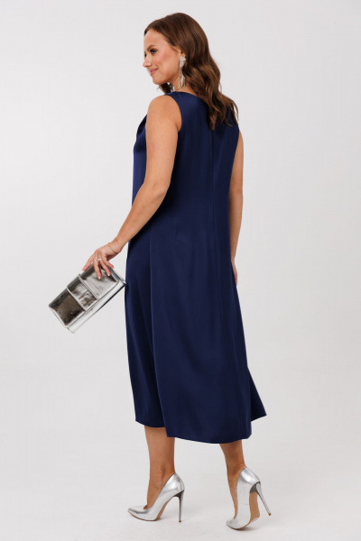 Жакет, платье Mubliz 292 бежевый-синий - фото 19