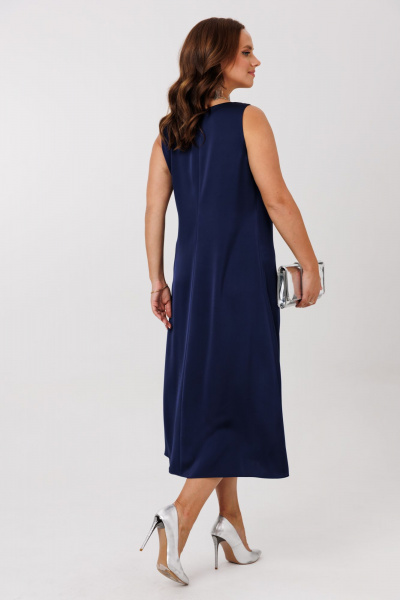 Жакет, платье Mubliz 292 бежевый-синий - фото 18