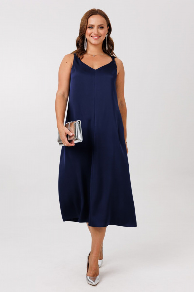 Жакет, платье Mubliz 292 бежевый-синий - фото 5