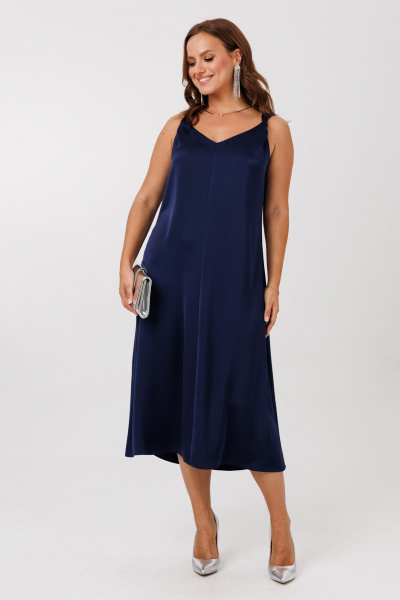 Жакет, платье Mubliz 292 бежевый-синий - фото 4