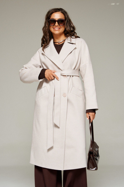 Пальто Beautiful&Free 7025 бежевый - фото 10