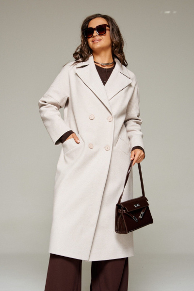 Пальто Beautiful&Free 7025 бежевый - фото 8