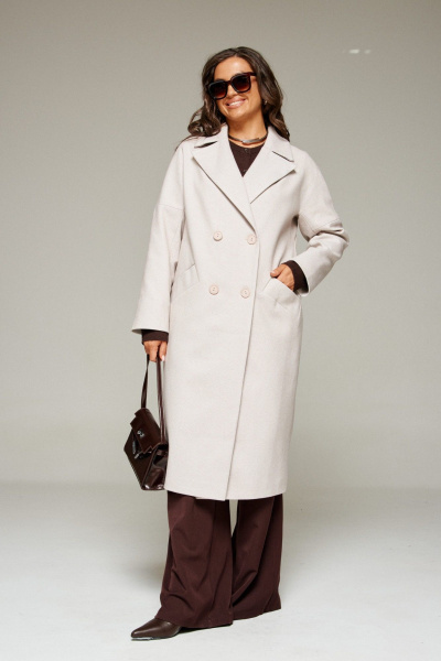 Пальто Beautiful&Free 7025 бежевый - фото 7