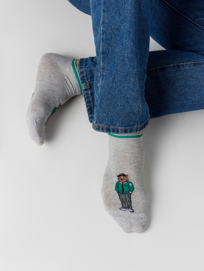 Носки Mark Formelle 104K-3097/25104K серый_меланж_рис.3097 - фото 1