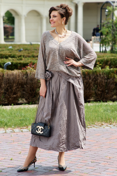 Блуза, юбка Vittoria Queen 25803 капучино - фото 5