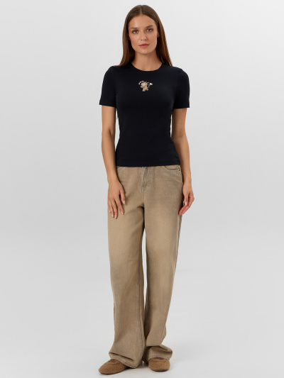 Футболка Mark Formelle 112995/25-38952П-5 черный_печать_1_сл_на_пол - фото 1