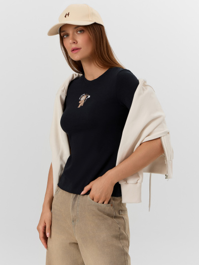 Футболка Mark Formelle 112995/25-38952П-5 черный_печать_1_сл_на_пол - фото 3