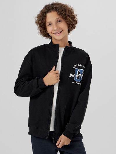 Толстовка Mark Formelle 123448/25-35532П-7 черный_печать3_2_сл_на_дет_пер - фото 2