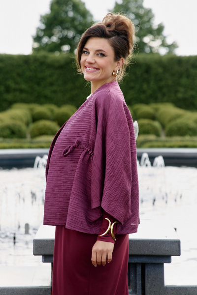 Жилет, платье Vittoria Queen 25823 винный - фото 3