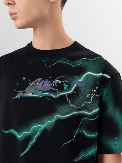 Футболка Mark Formelle 111855/25-5293П-0 черный_печать3_3_сл_на_пол_3_сл_на_ЛВ_рукаве_Д - фото 4