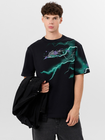 Футболка Mark Formelle 111855/25-5293П-0 черный_печать3_3_сл_на_пол_3_сл_на_ЛВ_рукаве_Д - фото 5