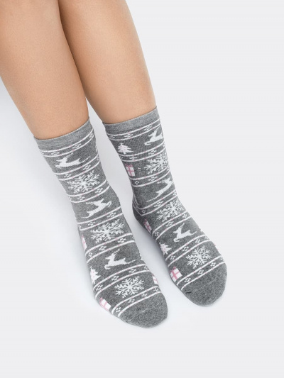 Носки Mark Formelle 375K-1792/22375K-1 серый_меланж_рис.1792 - фото 2