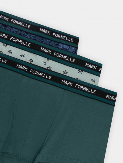 Трусы Mark Formelle 411124-3/25-5136П-5 топоры_на_зеленом_льду_т.зеленый_узор_на_черном - фото 3
