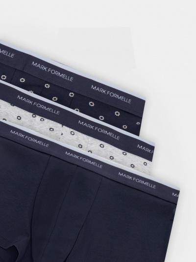 Трусы Mark Formelle 411124-3/25-5136П-5 узор_на_грозе_узор_на_сером_меланже_гроза - фото 5