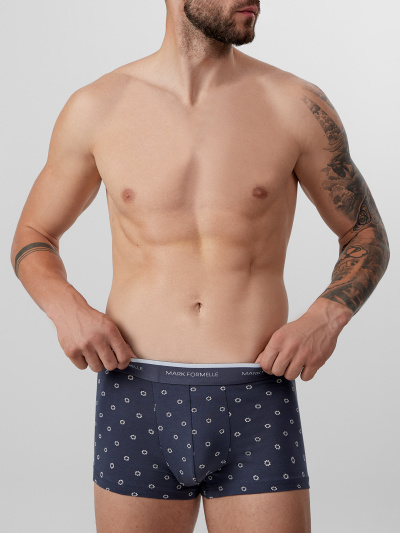 Трусы Mark Formelle 411124-3/25-5136П-5 узор_на_грозе_узор_на_сером_меланже_гроза - фото 1