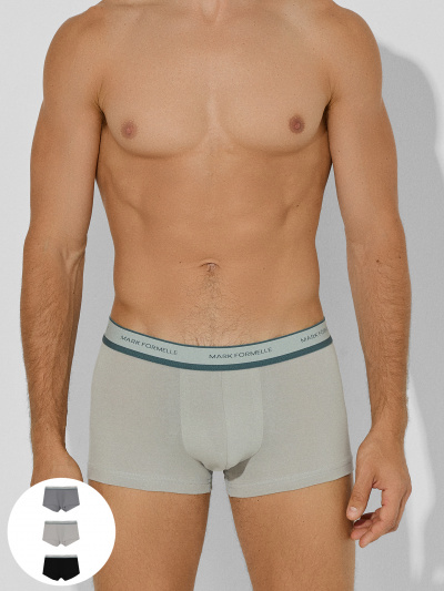 Трусы Mark Formelle 411124-3/25-5137Ц-5 серый_т.серый_черный - фото 1