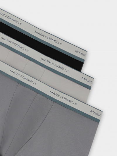 Трусы Mark Formelle 411124-3/25-5137Ц-5 серый_т.серый_черный - фото 2