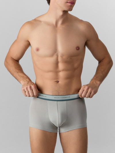 Трусы Mark Formelle 411124-3/25-5137Ц-5 серый_т.серый_черный - фото 4