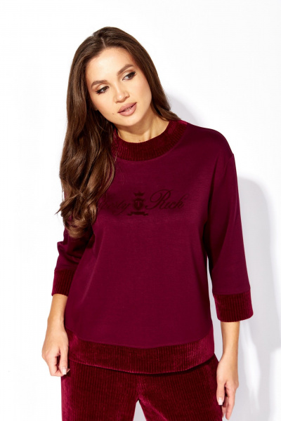 Брюки, джемпер TAiER 1381 винный - фото 4