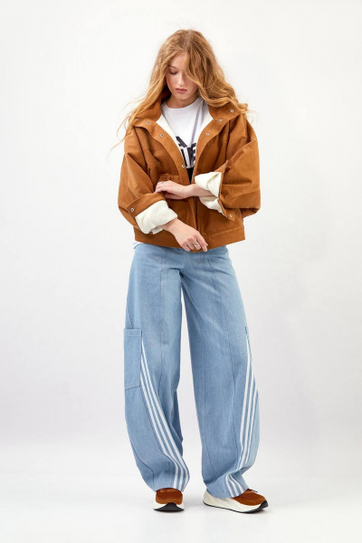 Куртка Rivoli 1063 светло-коричневый - фото 6