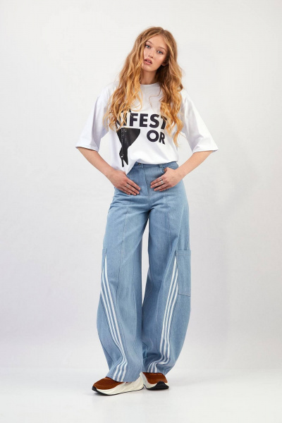 Брюки Rivoli 5252 голубой - фото 3