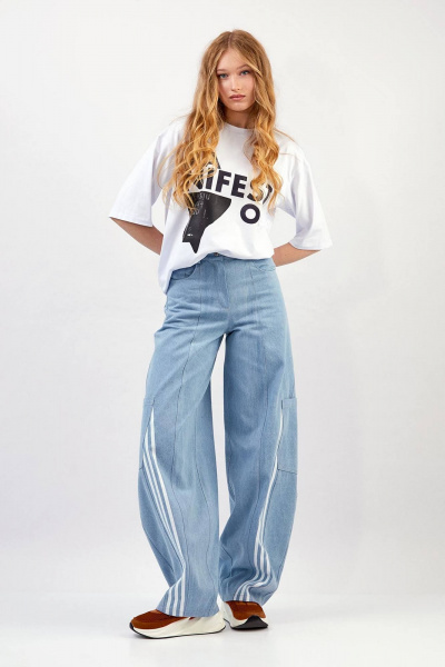 Брюки Rivoli 5252 голубой - фото 1